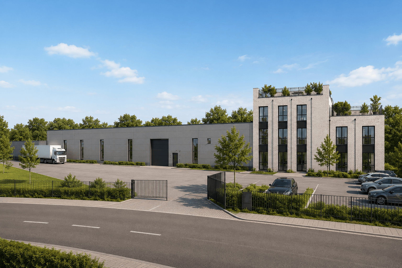 Moderne Gewerbeimmobilie mit Halle und Bürotrakt – Gewerbeimmobilie verkaufen in Köln und NRW